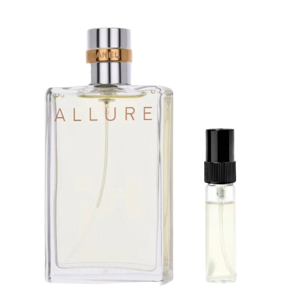 Chanel Allure Eau de Toilette Flakon - floral-frischer Damenduft mit Jasmin und Vanille - 2 ml Parfum Probe DFP