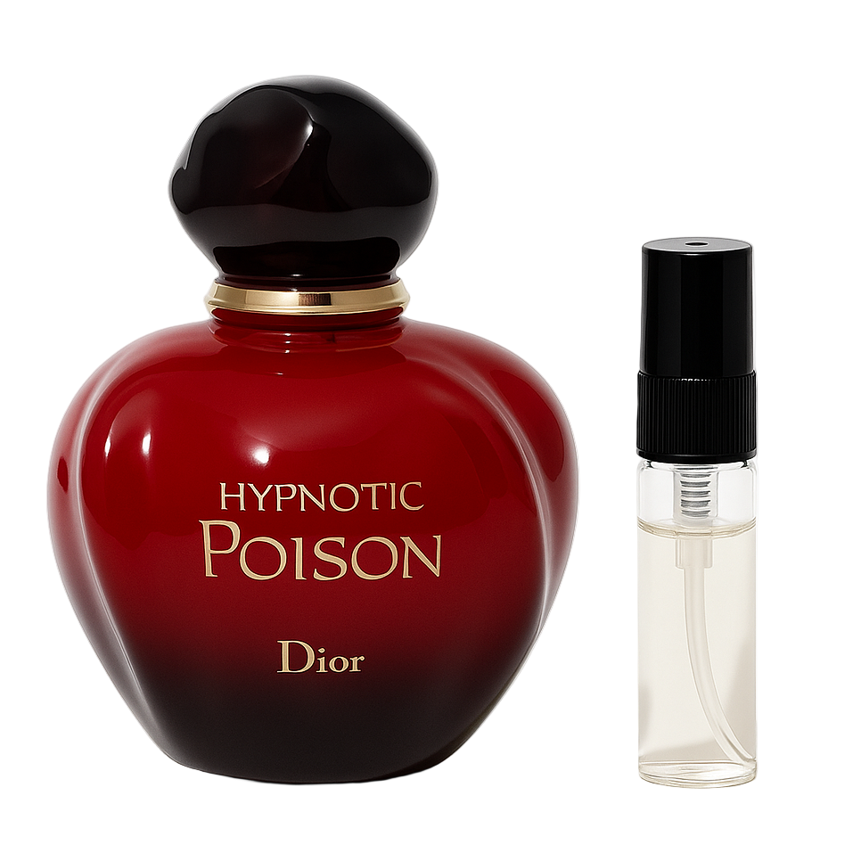 Dior Hypnotic Poison perfume sample and bottle, 2 ml decant