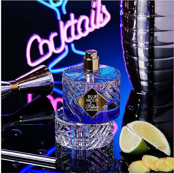 Kilian Blue Moon Ginger Dash Parfum – urbaner Cocktail-Luxusduft mit eisiger Frische und aromatischem Ingwer - 2ml Parfum Probe DFP