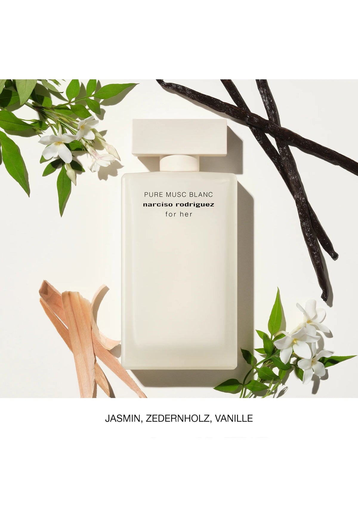 Narciso Rodriguez For Her Pure Musc Blanc Abfüllung – femininer Duft mit Moschus, Jasmin und Vanille – Parfum Probe DFP