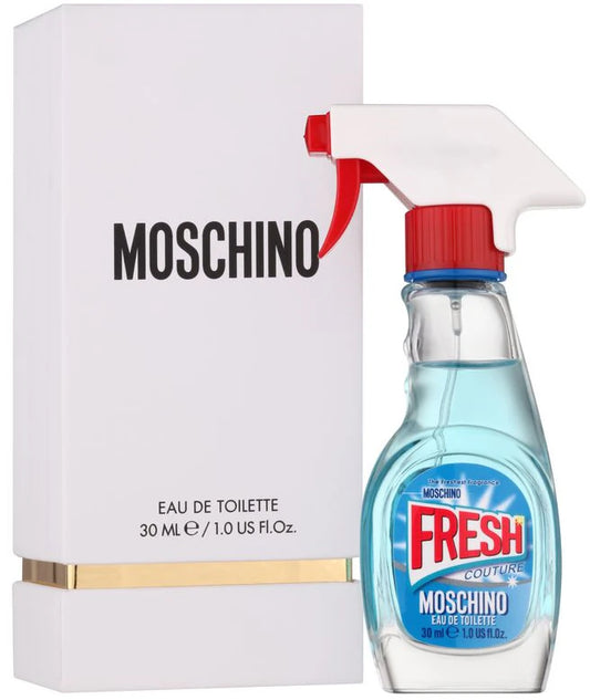 Moschino Fresh Couture, décant, un parfum floral et fruité avec bergamote, framboise et pivoine. Échantillon de parfum DFP