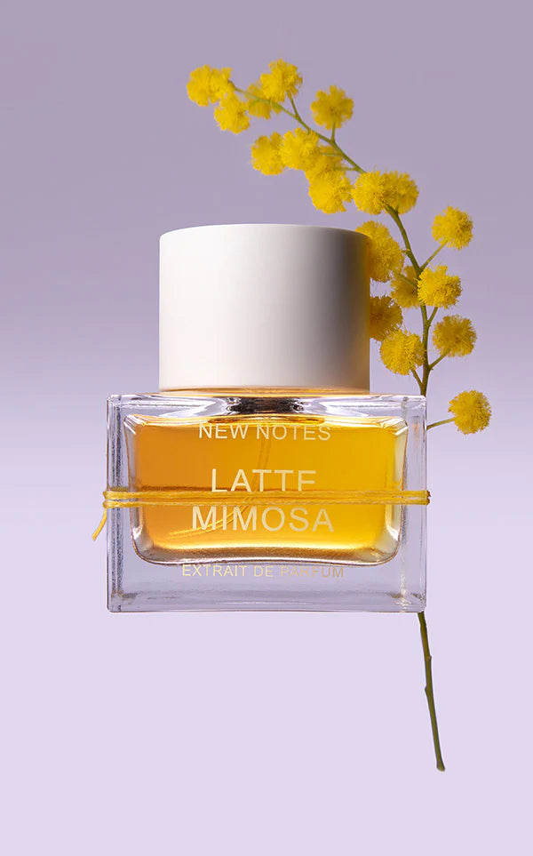 New Notes Latte Mimosa Flakon - floral-warmer Unisex-Duft mit Mimose und Vanille - 2ml Parfum Probe DFP