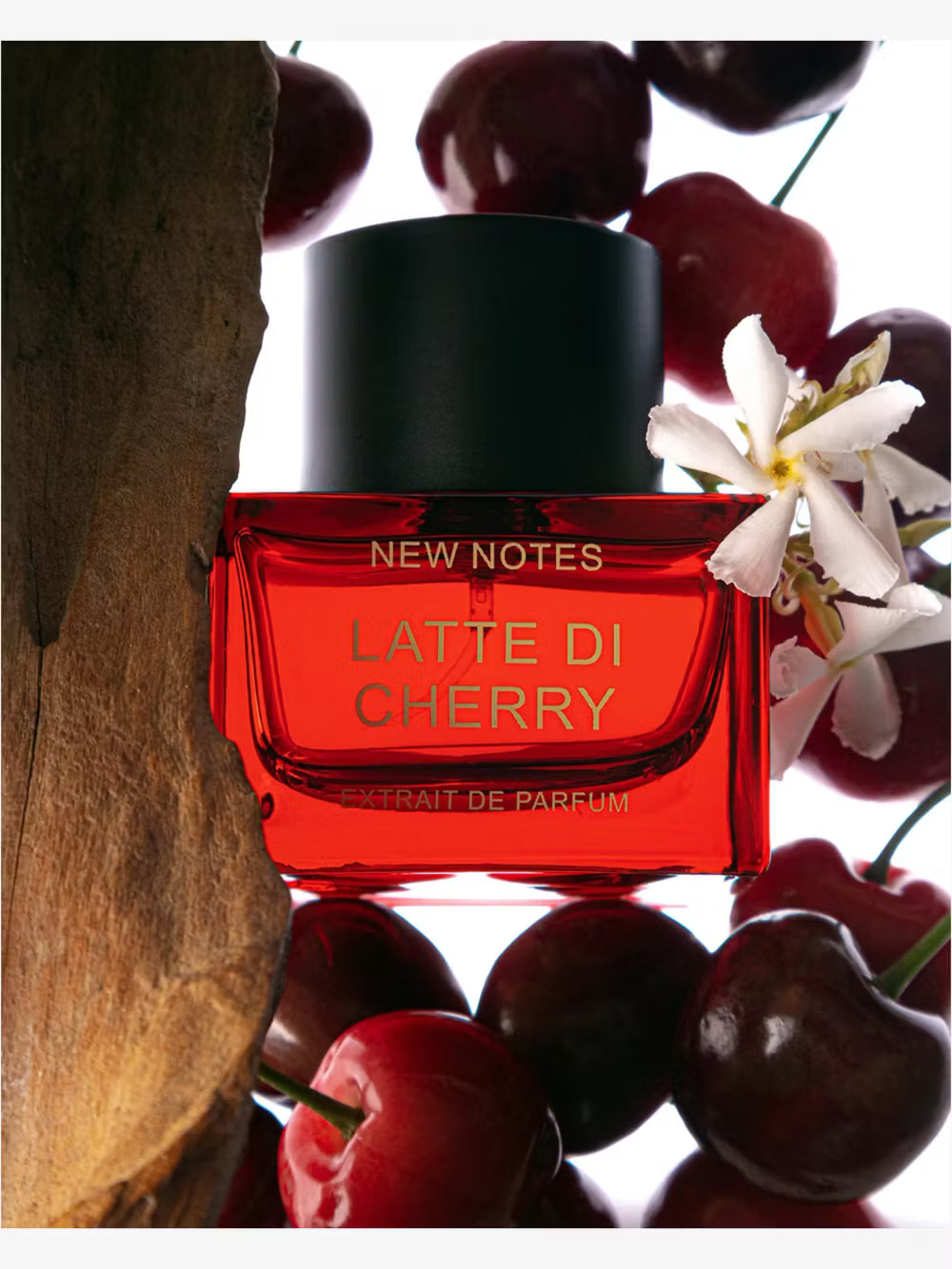 New Notes Latte di Cherry perfume decant with cherry, jasmine and vanilla, DFP perfume sample