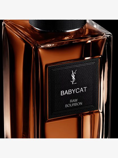 Close-up of the Yves Saint Laurent Babycat bottle