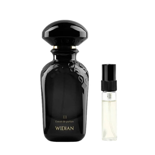 Widian Black III Flakon - orientalisch-warmer Unisex-Duft mit Rose und Leder - 2ml Parfum Probe DFP