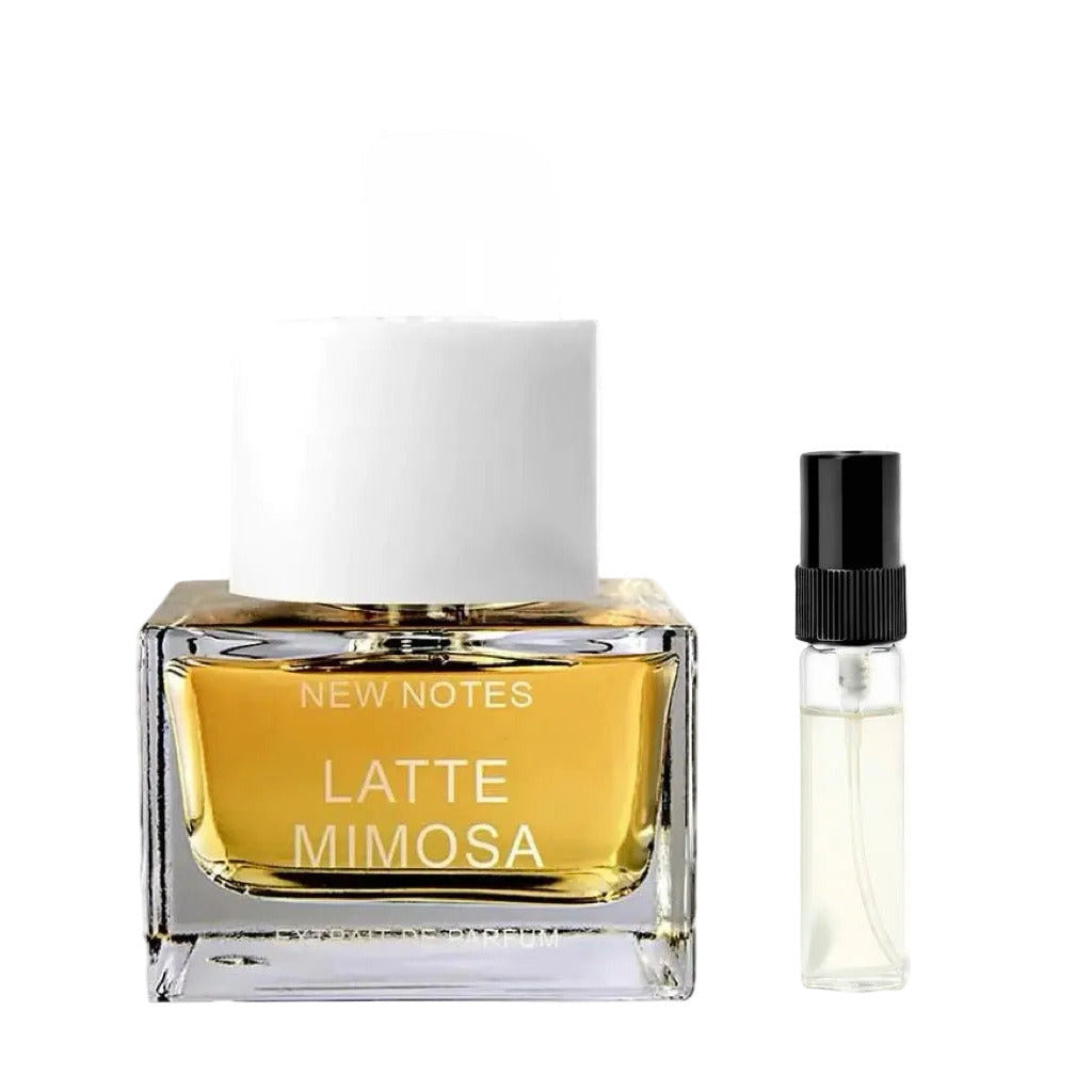 New Notes Latte Mimosa Flakon - floral-warmer Unisex-Duft mit Mimose und Vanille - 2ml Parfum Probe DFP