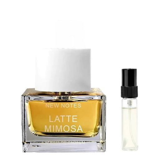 New Notes Latte Mimosa Flakon - floral-warmer Unisex-Duft mit Mimose und Vanille - 2ml Parfum Probe DFP