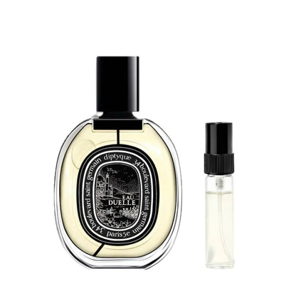 Diptyque Eau Duelle Flakon - holzig-orientalischer Unisex-Duft mit Vanille und Sandelholz - 2ml Parfum Probe DFP