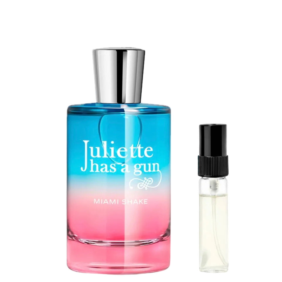 Juliette Has a Gun Miami Shake Abfüllung – fruchtiger Gourmand-Duft mit Erdbeere, Vanille und Moschus – 2ml Parfum Probe DFP