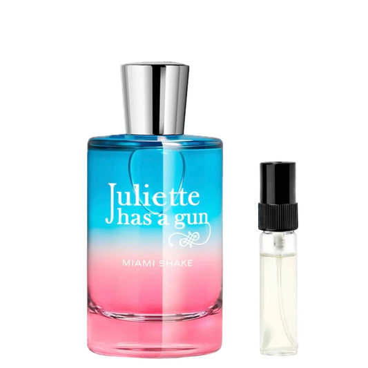 Juliette Has a Gun Miami Shake Abfüllung – fruchtiger Gourmand-Duft mit Erdbeere, Vanille und Moschus – 2ml Parfum Probe DFP