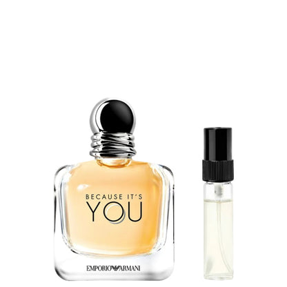 Emporio Armani Because It's You Abfüllung – feminin und fruchtig mit Himbeere und Rose – 2ml Parfum Probe DFP