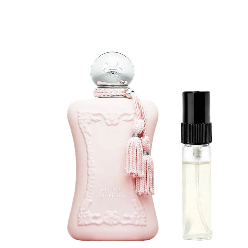 Parfums de Marly Delina Exclusif Abfüllung – luxuriös blumiger Damenduft mit Rose, Litschi und Vanille – Parfum Probe DFP