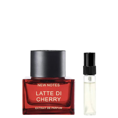 New Notes Latte di Cherry perfume decant with cherry, jasmine and vanilla, DFP perfume sample