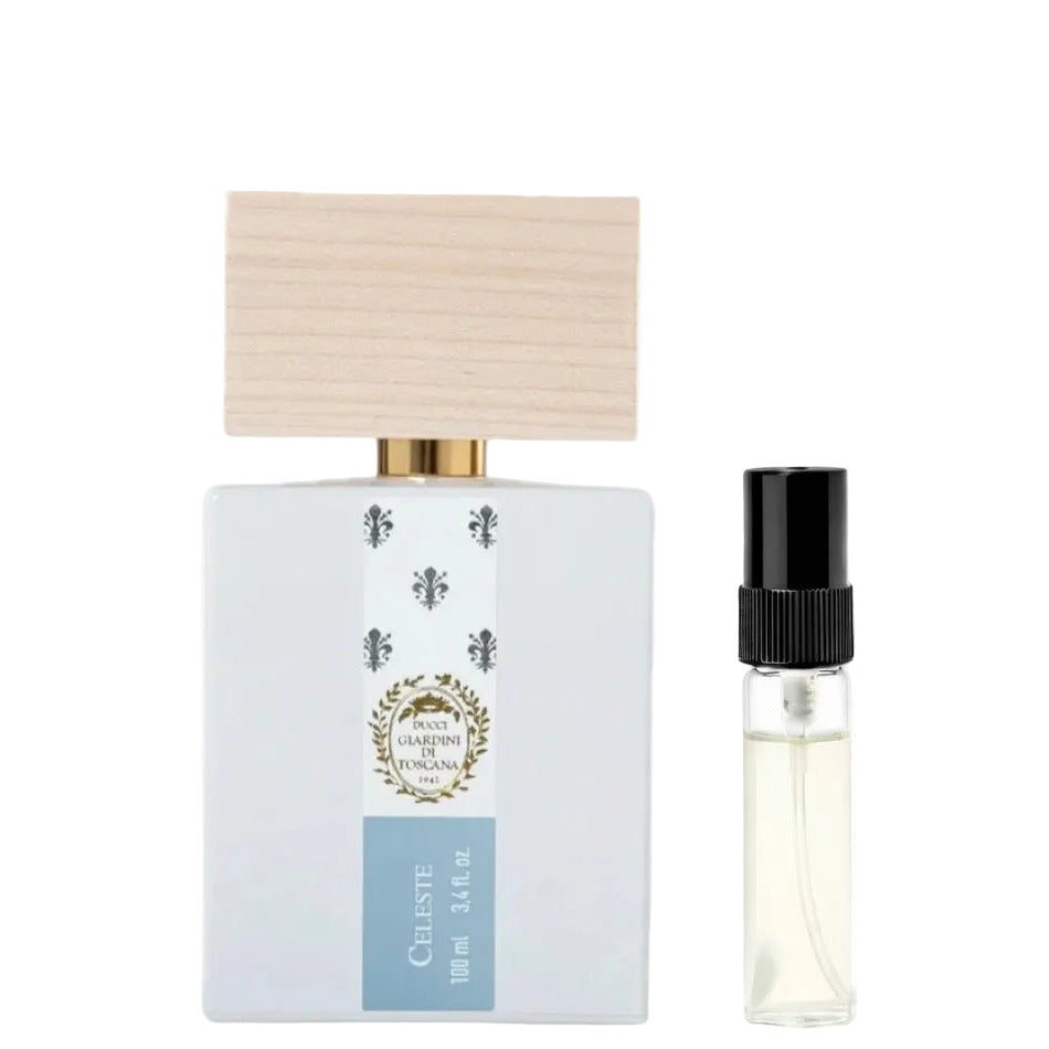 Giardini di Toscana Celeste Abfüllung – frischer Unisexduft mit Meeresnoten, Veilchen und Ambroxan – Parfum Probe DFP
