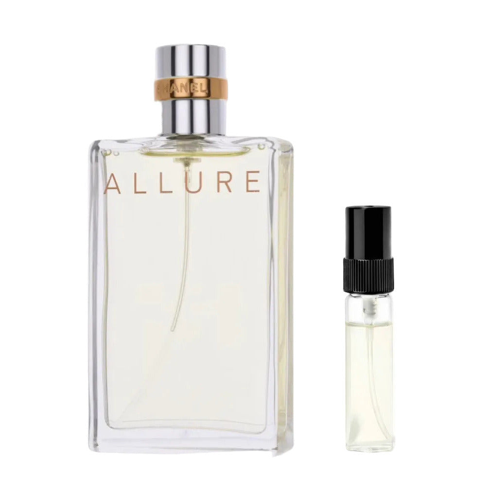 Chanel Allure Eau de Toilette Flakon - floral-frischer Damenduft mit Jasmin und Vanille - 2ml Parfum Probe DFP