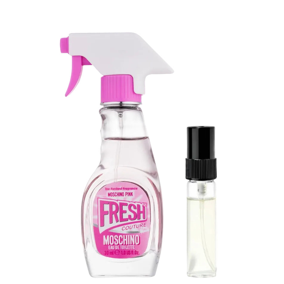 Moschino Fresh Couture Pink, decant, a floral-fruity fragrance with grapefruit, rose and musk. DFP perfume sample