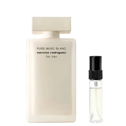 Narciso Rodriguez For Her Pure Musc Blanc Abfüllung – femininer Duft mit Moschus, Jasmin und Vanille – Parfum Probe DFP