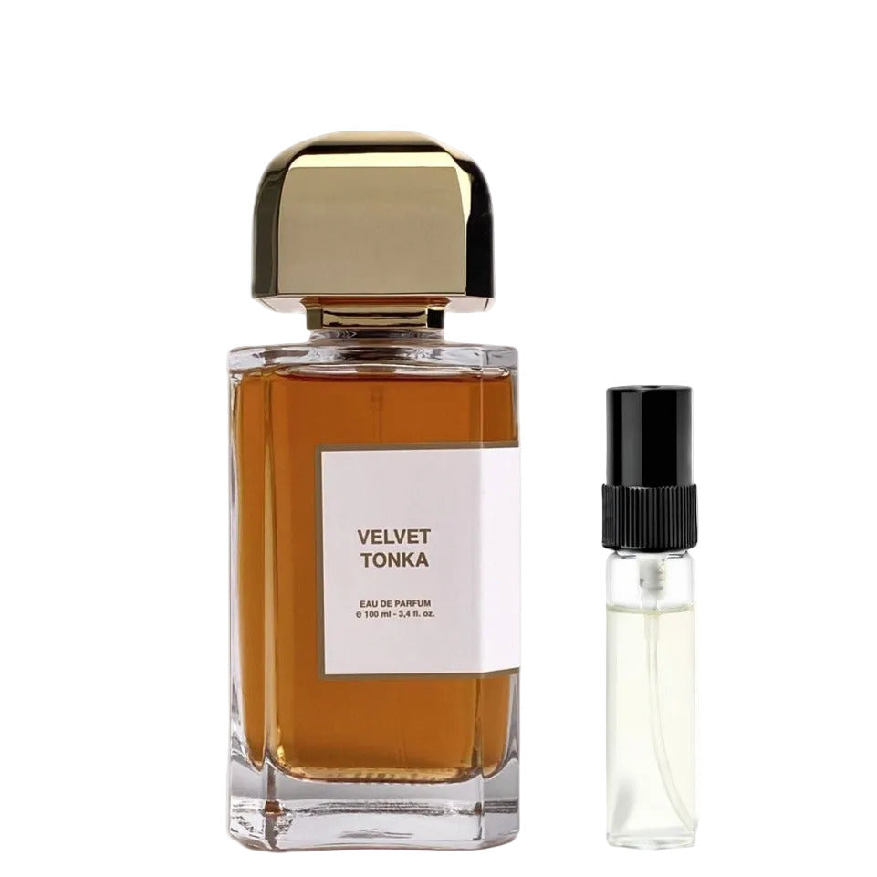 BDK Parfums Velvet Tonka Abfüllung – cremiger Unisexduft mit Tonkabohne, Vanille und Rose – Parfum Probe DFP