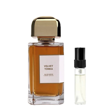 BDK Parfums Velvet Tonka Abfüllung – cremiger Unisexduft mit Tonkabohne, Vanille und Rose – Parfum Probe DFP