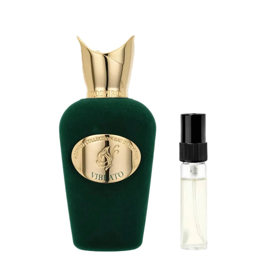 Sospiro Vibrato Abfüllung - zitrisch-holziger Unisex-Duft mit Grapefruit und Zedernholz - 2ml Duftprobe