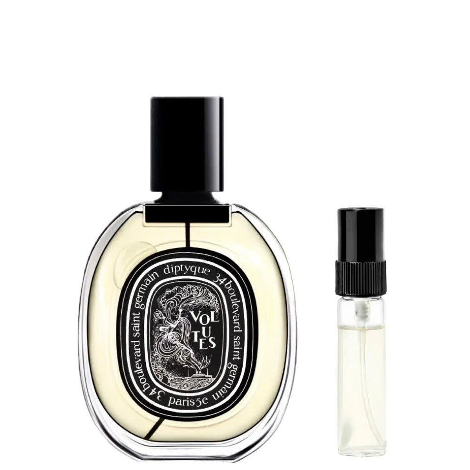 Diptyque Volutes Abfüllung – würziger Unisex-Duft mit Iris und Tabak, Parfum Probe in 2ml, 3ml, 5ml und 10ml
