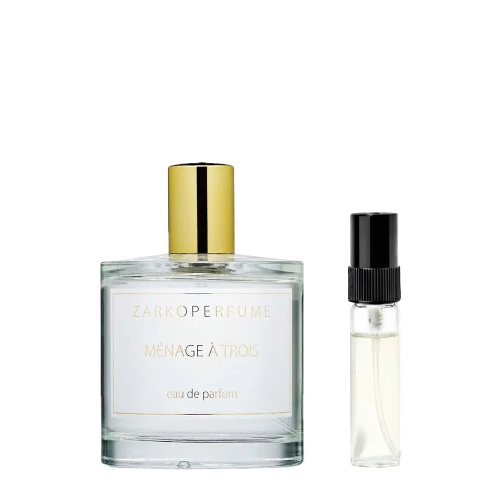 Zarkoperfume Ménage à Trois Abfüllung – moderner Unisexduft mit Moschus und Wassermelone – Parfum Probe DFP