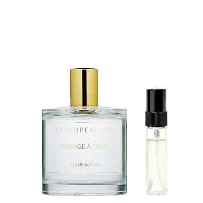Zarkoperfume Ménage à Trois Abfüllung – moderner Unisexduft mit Moschus und Wassermelone – Parfum Probe DFP