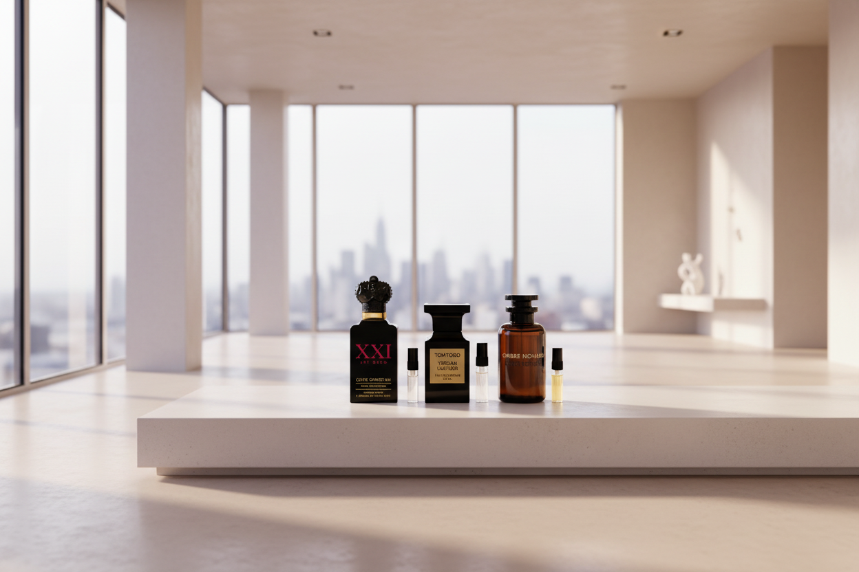 ✨ Royal Prestige | Clive Christian XXI Art Deco, Tom Ford Tuscan Leather & Louis Vuitton Ombre Nomade (3 × 2 ml Duft-Bundle)