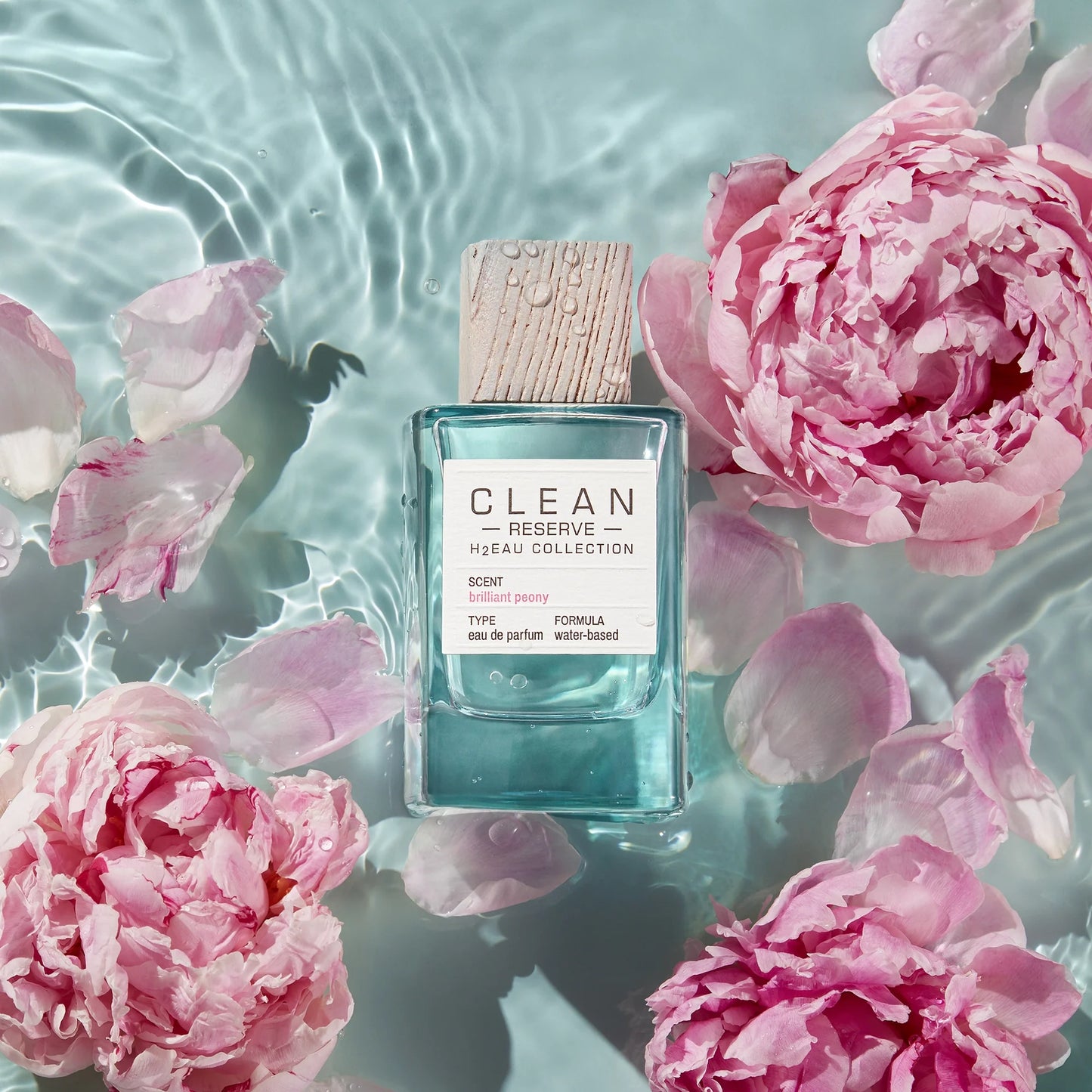 Clean Reserve H2EAU Brilliant Peony Abfüllung - frisch-floraler Unisex-Duft mit Päonie und Litschi - 2ml Parfum Probe DFP