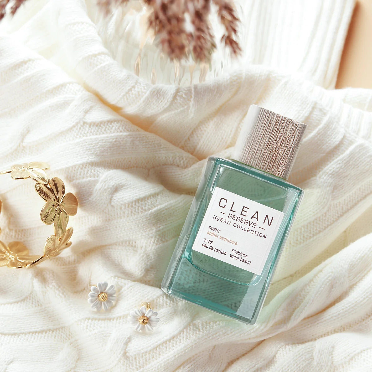Clean Reserve H2EAU Amber Cashmere Abfüllung - weich-warmer Unisex-Duft mit Amber und Vanille