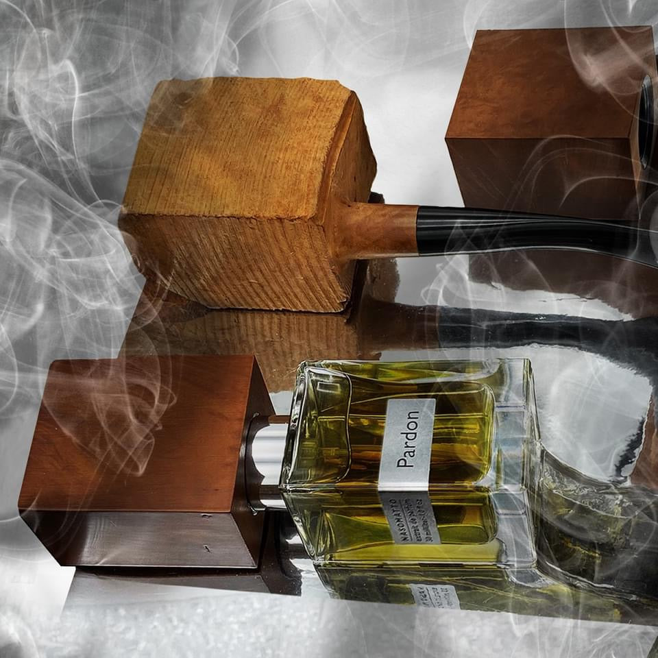 Nasomatto Pardon decant, a dark, spicy Extrait de Parfum with chocolate, oud and sandalwood, DFP perfume sample