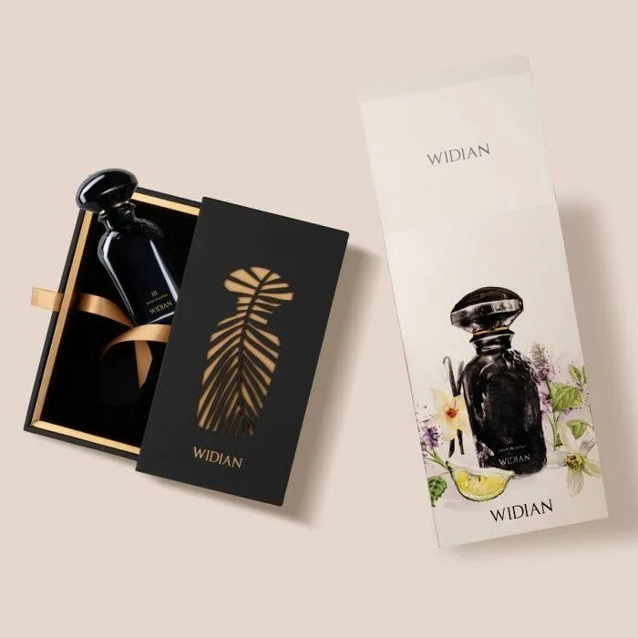 Widian Black III Flakon - orientalisch-warmer Unisex-Duft mit Rose und Leder - 2ml Parfum Probe DFP
