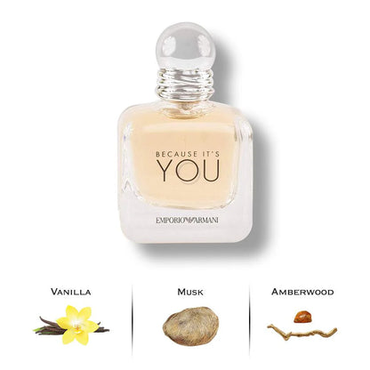 Emporio Armani Because It's You Abfüllung – feminin und fruchtig mit Himbeere und Rose – 2ml Parfum Probe DFP