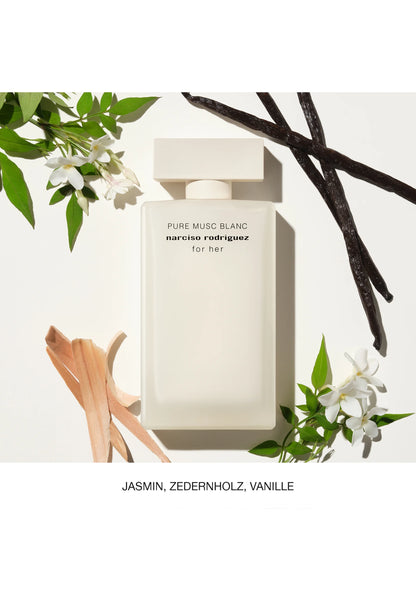 Narciso Rodriguez For Her Pure Musc Blanc Abfüllung – femininer Duft mit Moschus, Jasmin und Vanille – Parfum Probe DFP