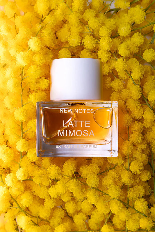 New Notes Latte Mimosa Flakon - floral-warmer Unisex-Duft mit Mimose und Vanille - 2ml Parfum Probe DFP