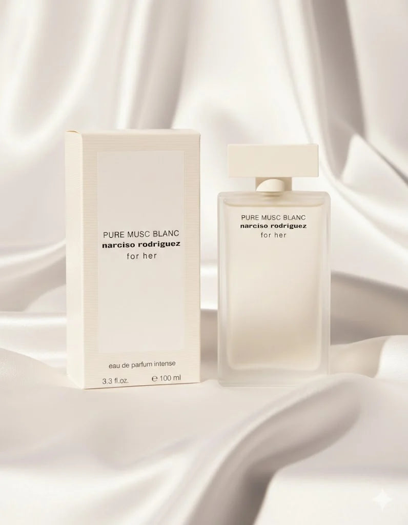 Narciso Rodriguez For Her Pure Musc Blanc Abfüllung – femininer Duft mit Moschus, Jasmin und Vanille – Parfum Probe DFP