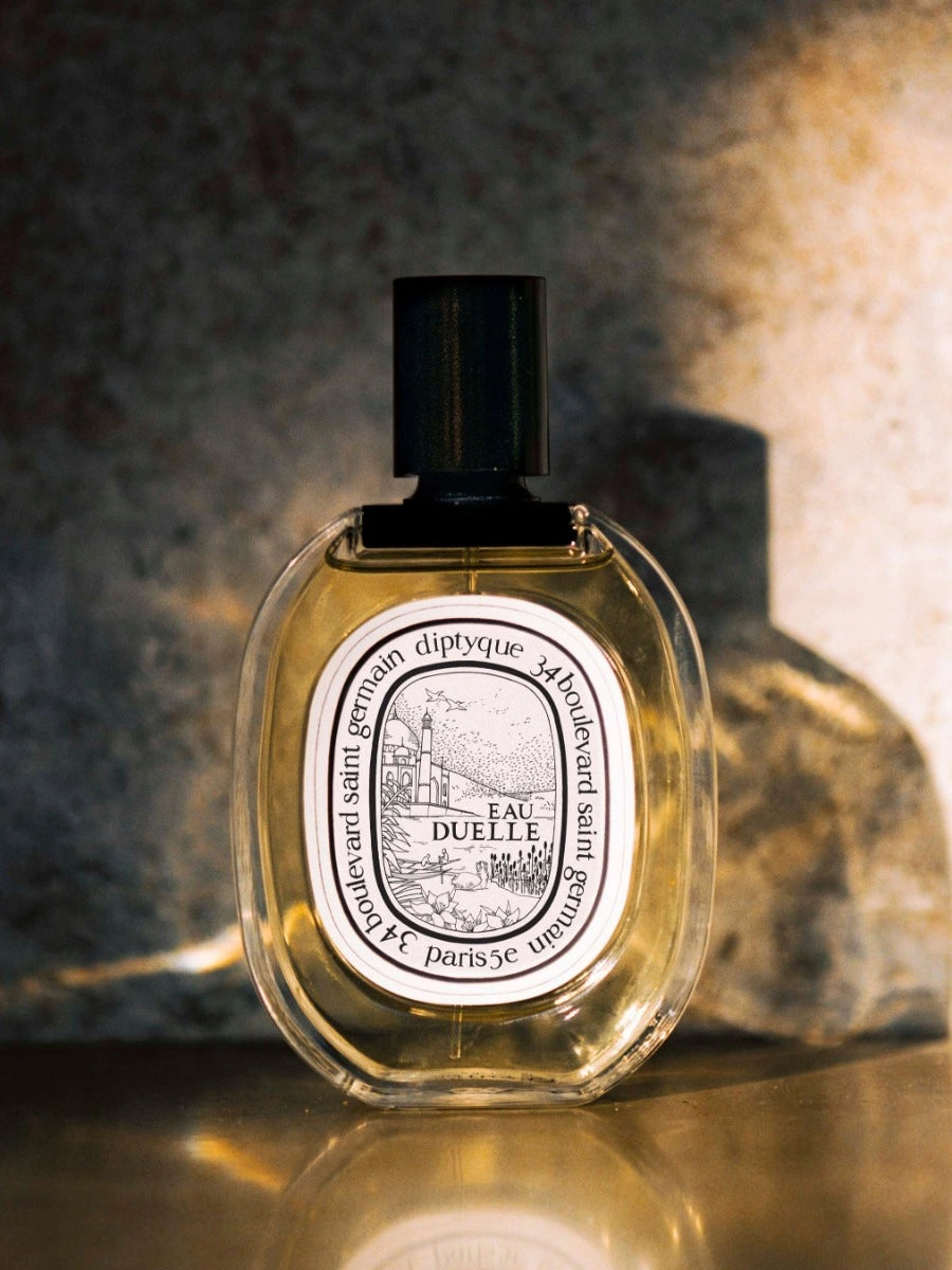 Diptyque Eau Duelle Flakon - holzig-orientalischer Unisex-Duft mit Vanille und Sandelholz - 2ml Parfum Probe DFP